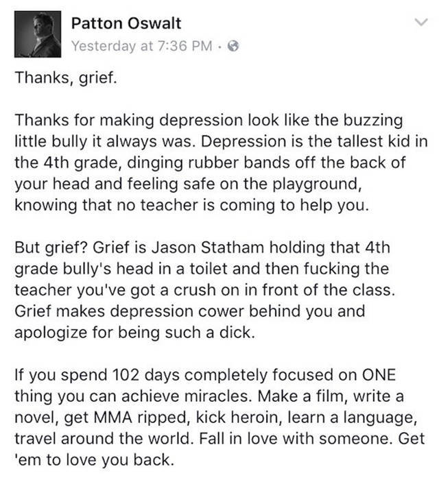 Patton Oswalt Writes Touching Post About Grief After Losing His Wife (10 pics)