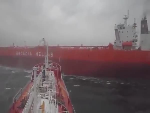 Two Tanker Ships Nearly Collided At High Sea