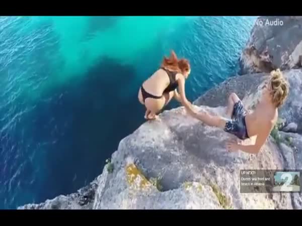 This Guys Reaction To Girlfriend Falling From Cliff Has Caused Outrage