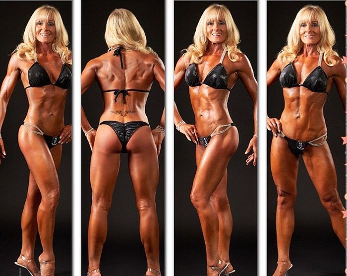 Bodybuilding Grandmother Shows Off Her Ripped Abs (8 pics)