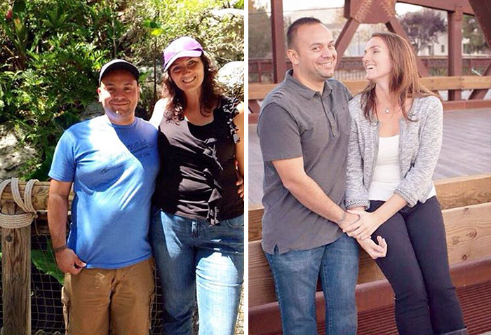 Before And After Photos Of Couples Who Dropped Weight Together (28 pics)