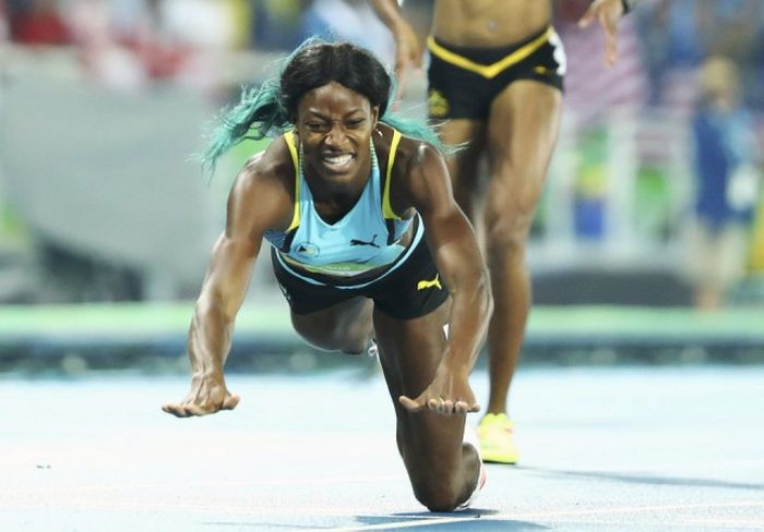 Shaunae Miller Wins Olympic Gold Medal By Taking A Leap Of Faith (3 pics)