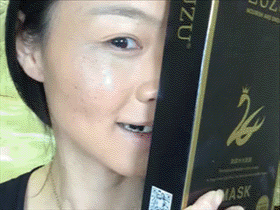 Female Covers Half Her Face To Show What A Difference Makeup Makes (6 gifs)