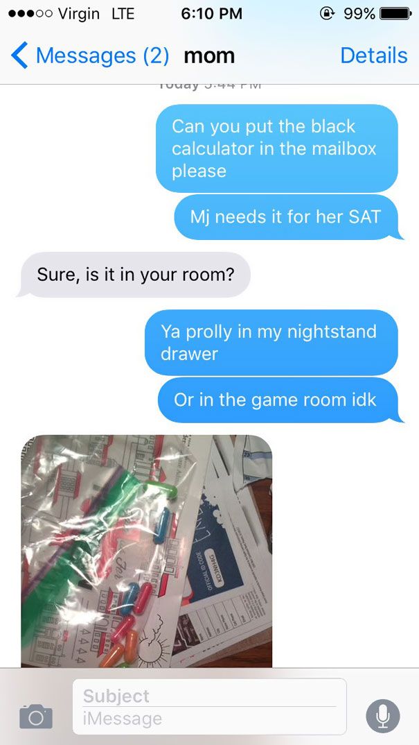 Mom Finds A Suspicious Bag Of Pills In Her Teenage Daughter's Room (4 pics)