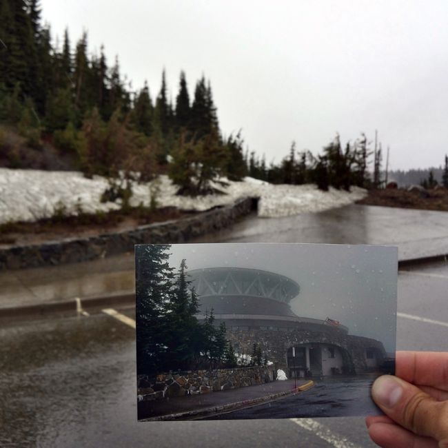 Guy Uses Photographs To Follow In The Footsteps Of His Grandparents (21 pics)