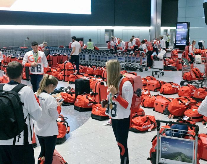 British Olympic Athletes Can't Figure Out Whose Bag Is Whose (3 pics)