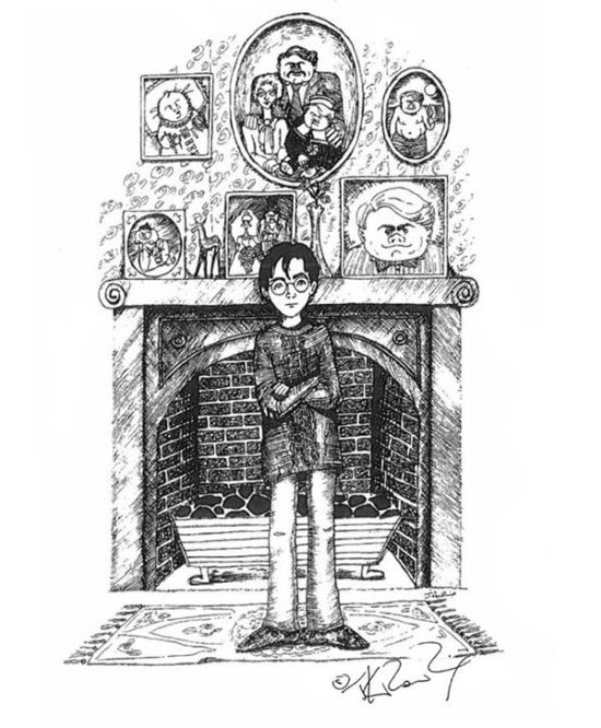 J.K Rowling Shares Unseen Personal Sketches Of Harry Potter (7 pics)