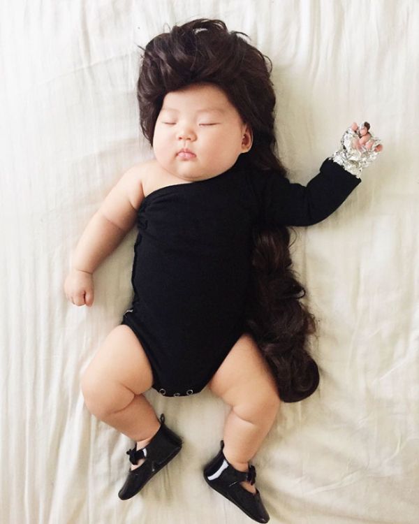 Sleeping Baby Has No Clue She's Secretly A Cosplay Star (28 pics)