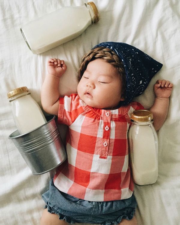 Sleeping Baby Has No Clue She's Secretly A Cosplay Star (28 pics)