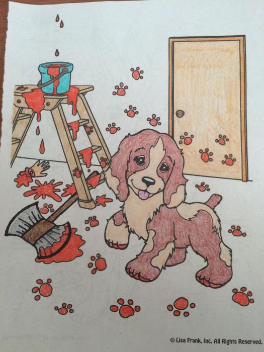 Coloring Book Images That Were Turned Into Something Hilariously Horrifying (25 pics)