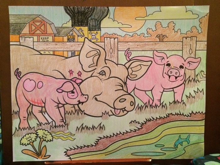 Coloring Book Images That Were Turned Into Something Hilariously Horrifying (25 pics)