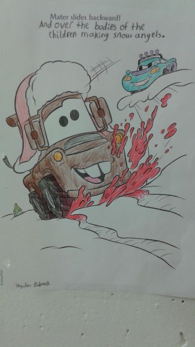 Coloring Book Images That Were Turned Into Something Hilariously Horrifying (25 pics)