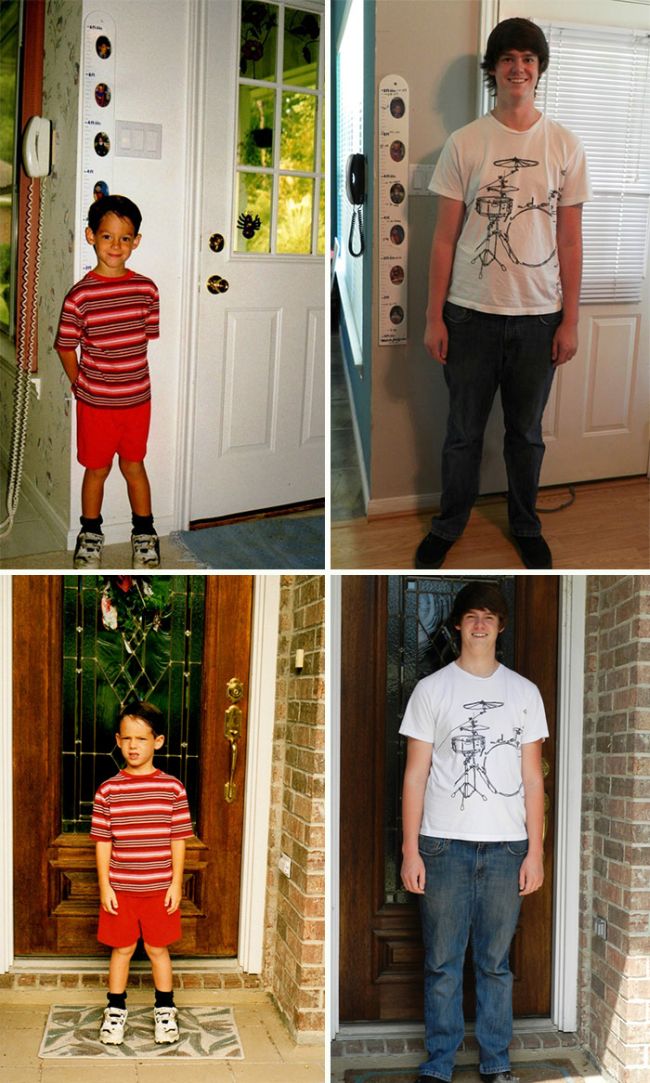 Photos From The First Day Of School Compared To The Last Day Of School (25 pics)