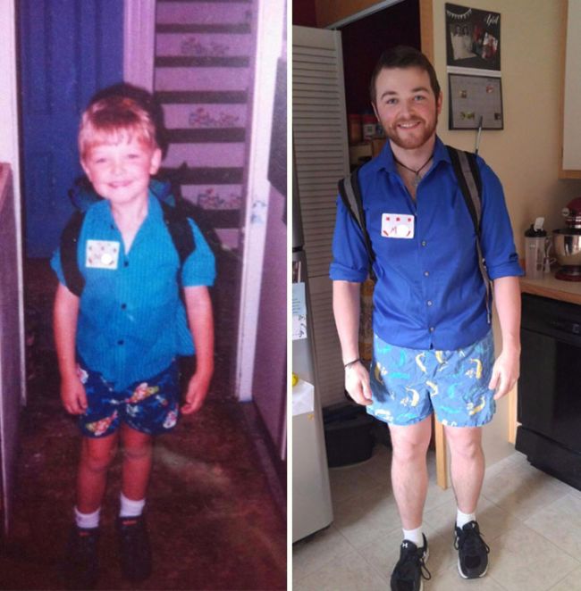 Photos From The First Day Of School Compared To The Last Day Of School (25 pics)