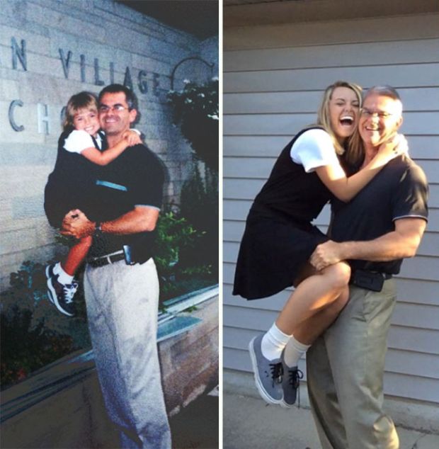 Photos From The First Day Of School Compared To The Last Day Of School (25 pics)