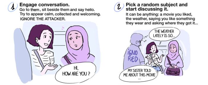 Illustration Shows What To Do When You See Islamophobia (3 pics)
