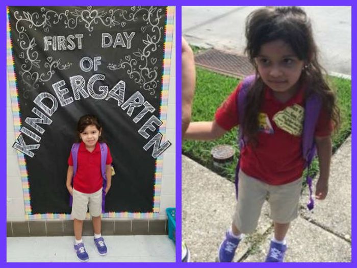 Funny Before And After Pictures Of Kids On Their First Day Of School (21 pics)