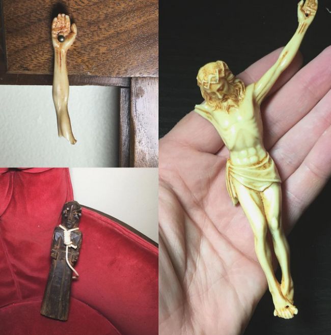 Spooky Statue Found In The Woods Appears To Be Cursed (5 pics)