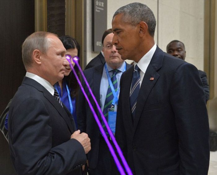 Obama And Putin Inspire Photoshop Battle After Stare Down At G-20 Summit Battle (17 pics)