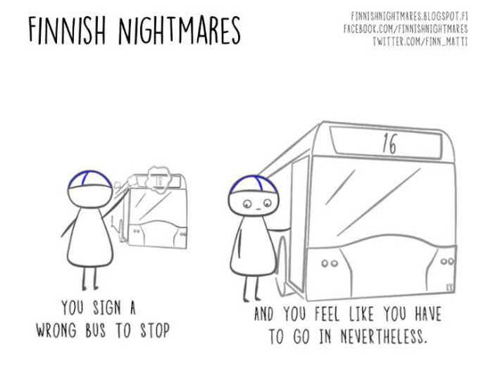 A Collection Of Finnish Nightmare Illustrations That Even Non-Finns Can Understand (51 pics)
