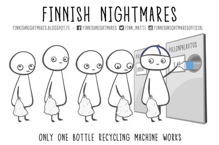 A Collection Of Finnish Nightmare Illustrations That Even Non-Finns Can Understand (51 pics)