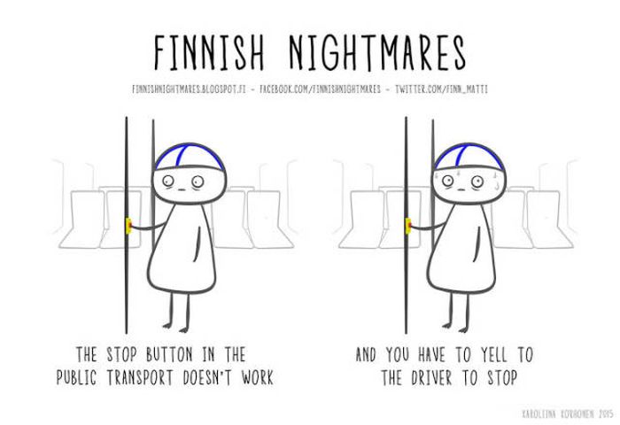 A Collection Of Finnish Nightmare Illustrations That Even Non-Finns Can Understand (51 pics)