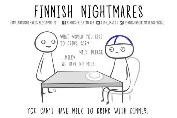 A Collection Of Finnish Nightmare Illustrations That Even Non-Finns Can Understand (51 pics)