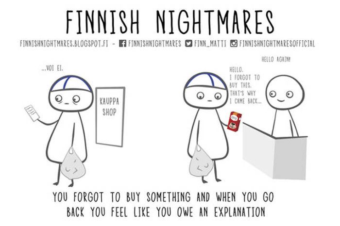 A Collection Of Finnish Nightmare Illustrations That Even Non-Finns Can Understand (51 pics)