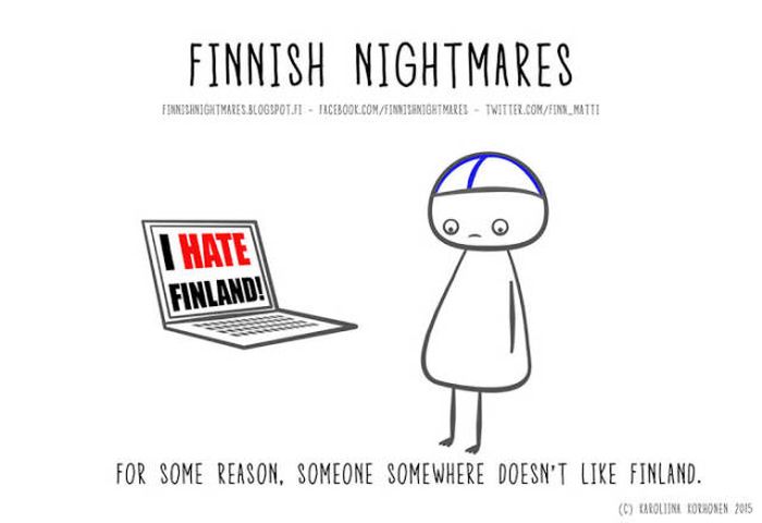 A Collection Of Finnish Nightmare Illustrations That Even Non-Finns Can Understand (51 pics)