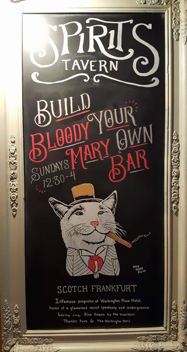 Clever Sidewalk Chalk Signs That Helped A Bar Increase Sales (24 pics)