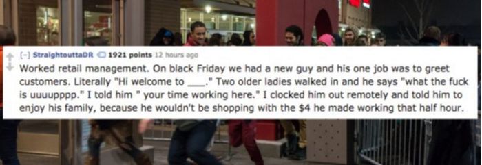 People Share Hilarious Stories About Coworkers Who Got Fired On Day One (21 pics)