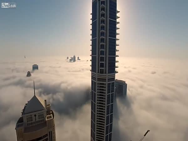 Base Jump Into Clouds