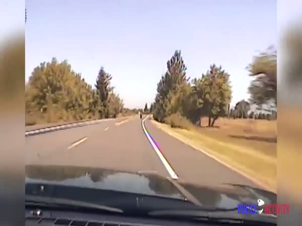 Cop Hits Biker With Car Then Spartan Kicks Him In The Chest