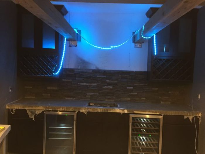 Guy Turns His Empty Basement Into An Awesome At Home Bar (31 pics)