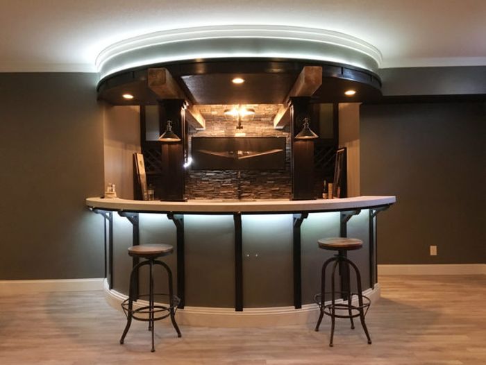 Guy Turns His Empty Basement Into An Awesome At Home Bar (31 pics)