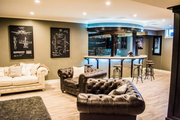 Guy Turns His Empty Basement Into An Awesome At Home Bar (31 pics)