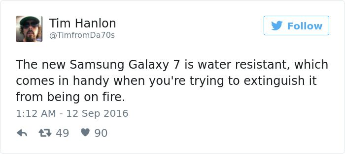 The Funniest Reactions To The Samsung Galaxy Note 7 Exploding (31 pics)