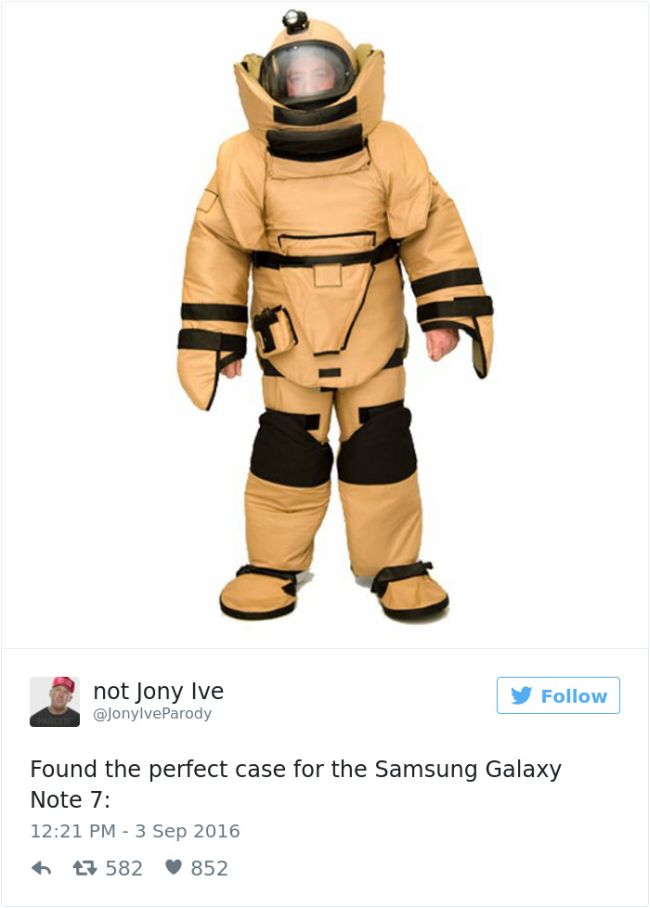 The Funniest Reactions To The Samsung Galaxy Note 7 Exploding (31 pics)
