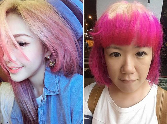 Woman's Failed Attempt At Ombre Hair Turns Into A Nightmare (7 pics)