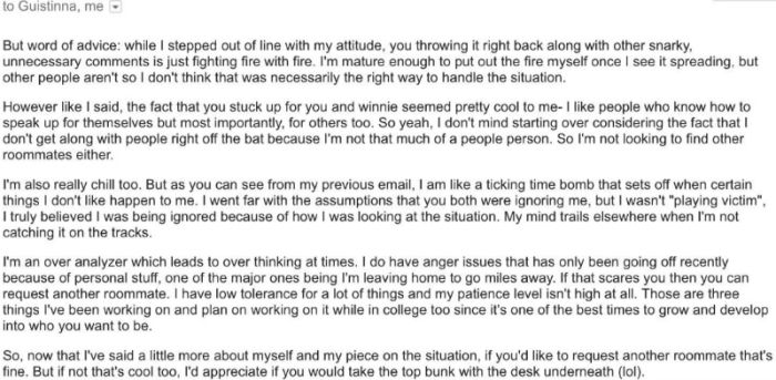 UCLA Freshmen Receives Crazy Letter From Her Roommate She Hasn’t Met Yet (4 pics)
