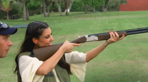 There Is Something  Sexy About Hot Girls Shooting Big Guns (20 gifs)