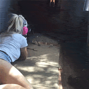 There Is Something  Sexy About Hot Girls Shooting Big Guns (20 gifs)