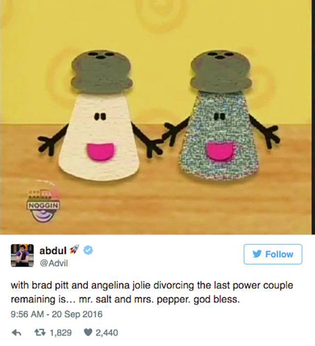 The Funniest Twitter Reactions To Angelina Jolie And Brad Pitt’s Divorce (25 pics)