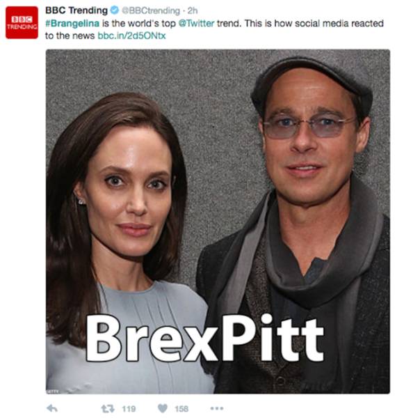 The Funniest Twitter Reactions To Angelina Jolie And Brad Pitt’s Divorce (25 pics)