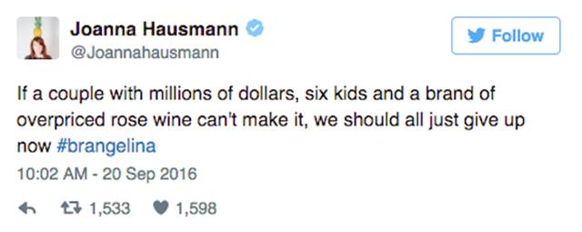 The Funniest Twitter Reactions To Angelina Jolie And Brad Pitt’s Divorce (25 pics)