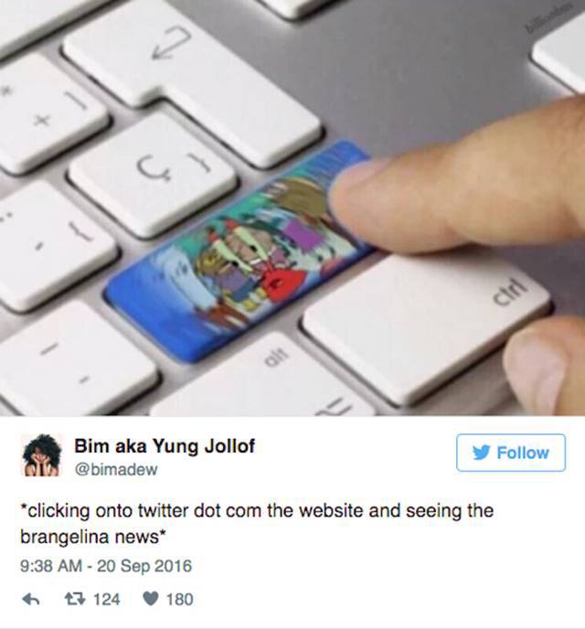 The Funniest Twitter Reactions To Angelina Jolie And Brad Pitt’s Divorce (25 pics)