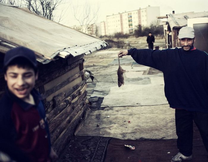 A Day In The Life Of Romanian Gypsies Living On The Polish border (17 pics)