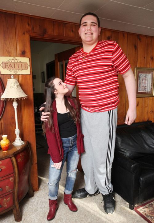 The World's Tallest Teenager Just Can't Stop Growing (13 pics)