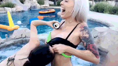 Boobluge Makes Drinking Beer Much Sexier (16 gifs)
