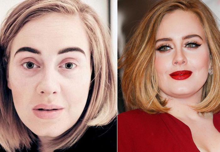 See What Your Favorite Celebrities Look Like Without Makeup (40 pics)